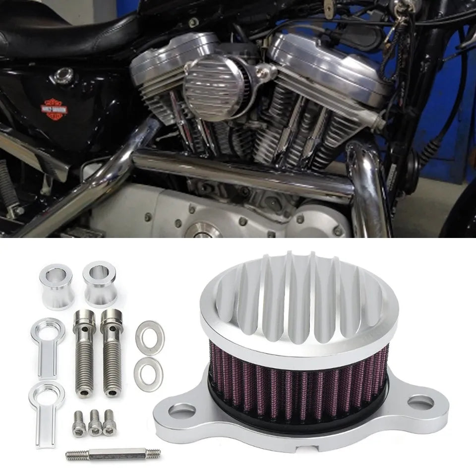 Air Filter Motorcycle Intake Air Cleaner System For Sportster XL Iron 883 XL1200 48 72 2004-2014