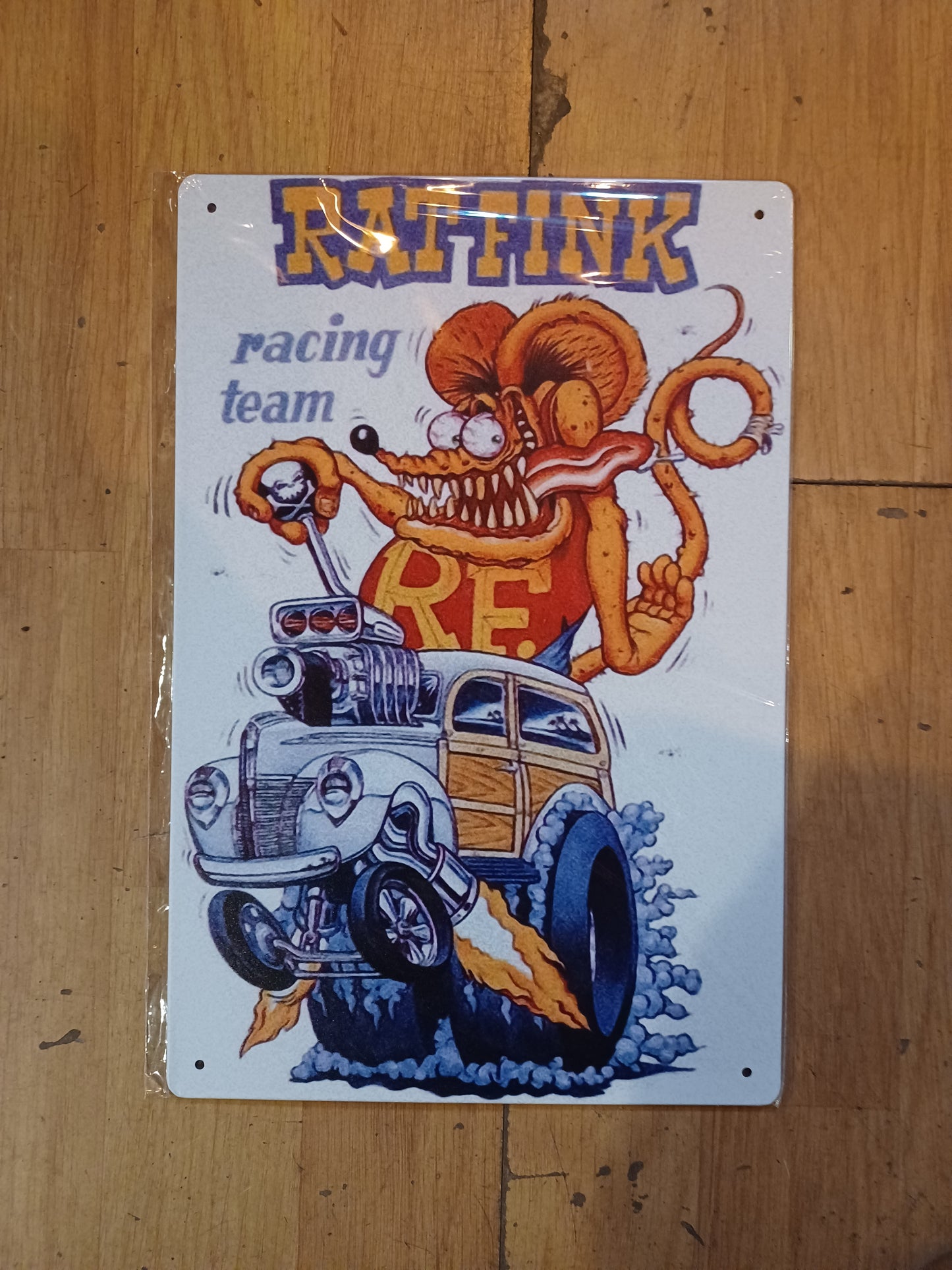 Rat Metal Wall Sign