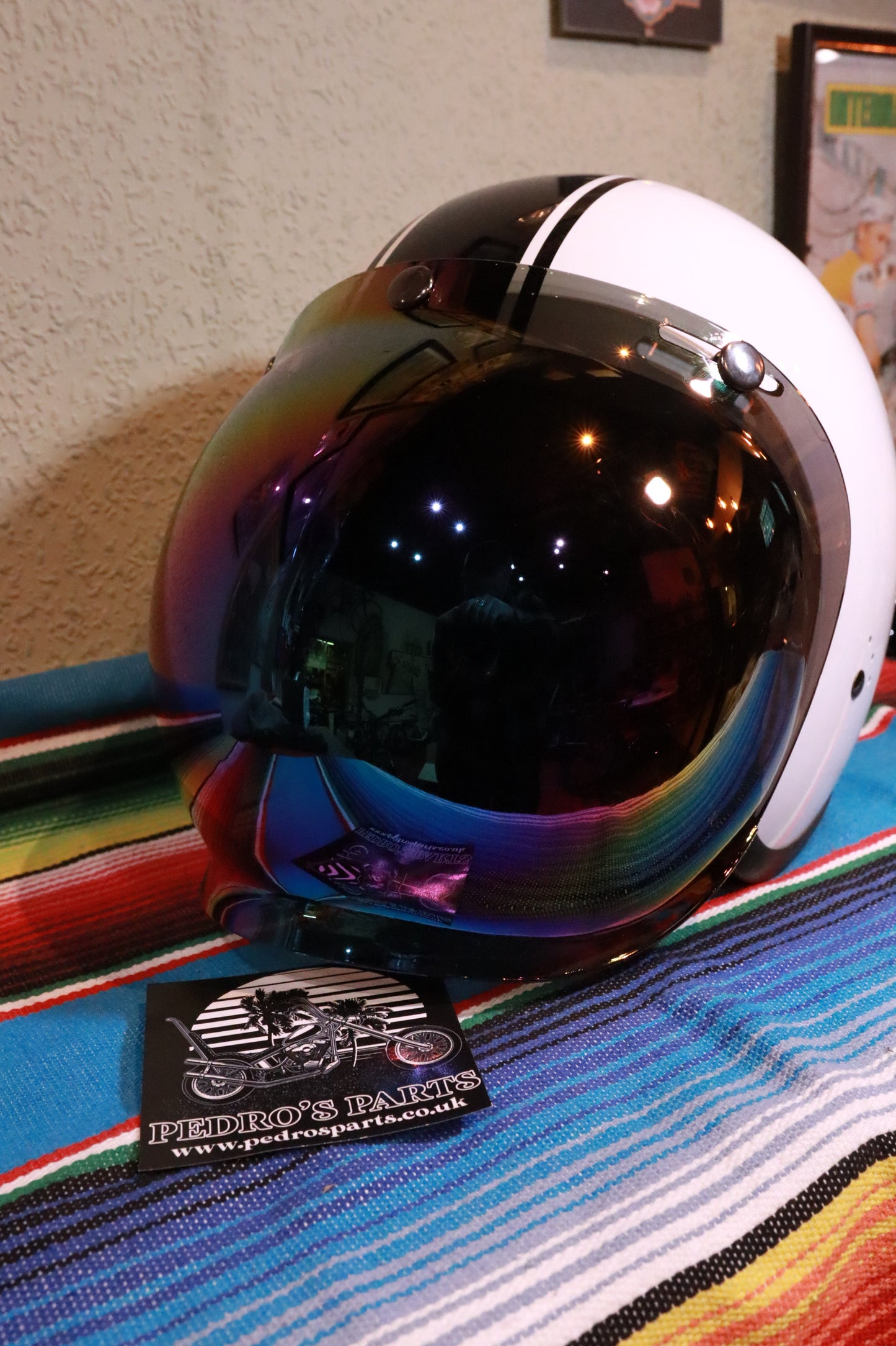 Oil Slick Bubble Visor