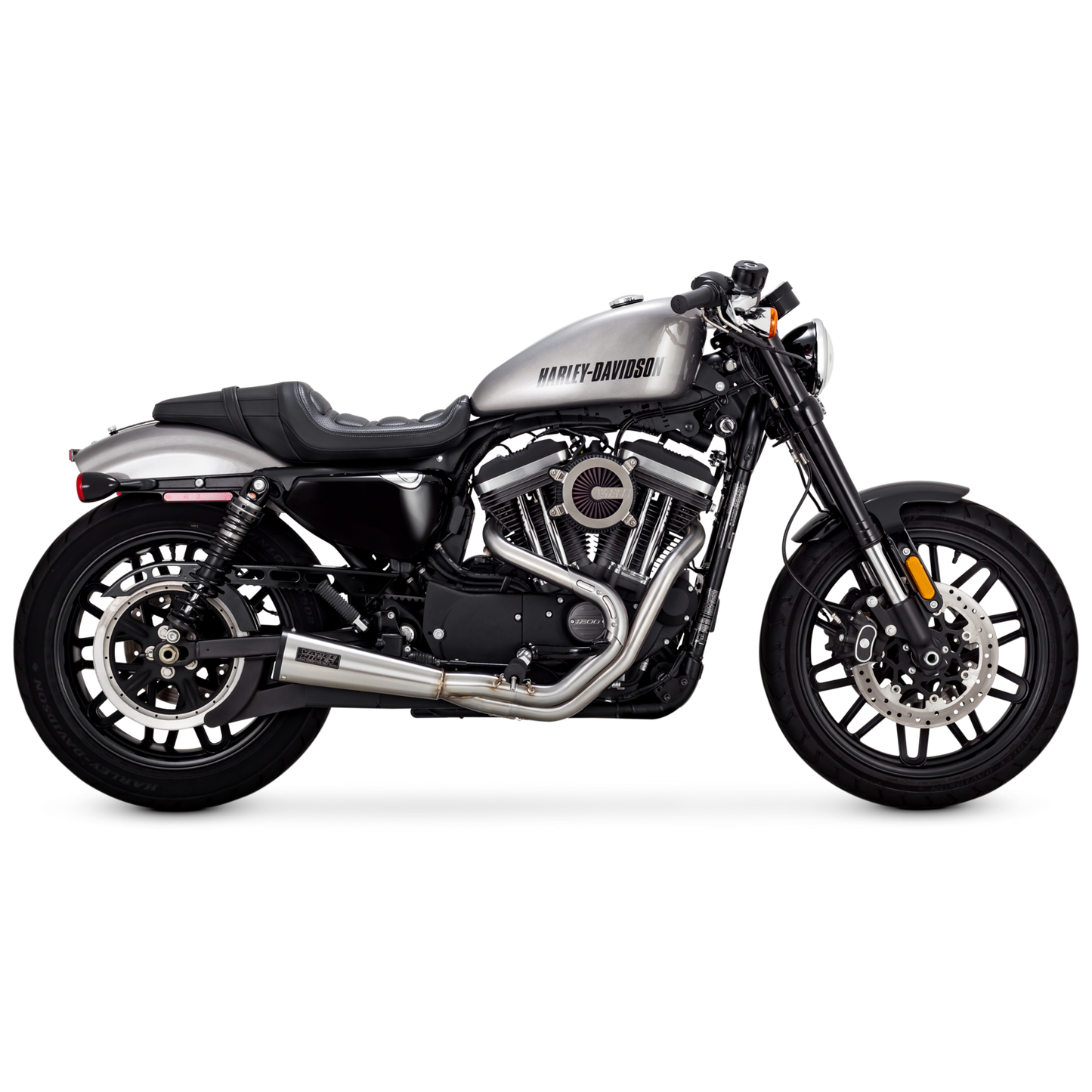 VANCE & HINES, STAINLESS 2-1 UPSWEEP EXHAUST. BRUSHED 04-22 XL