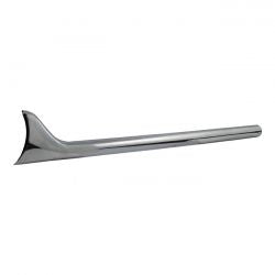 SLIP-ON FISHTAIL EXHAUST EXTENSION 30" LONG CHROME Pair.