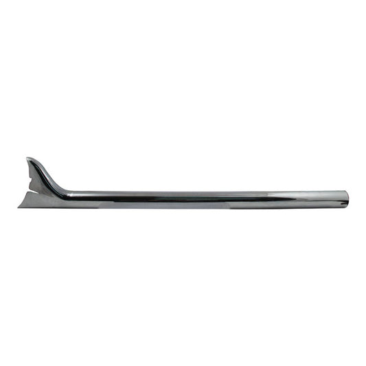 SLIP-ON FISHTAIL EXHAUST EXTENSION 30" LONG CHROME Pair.