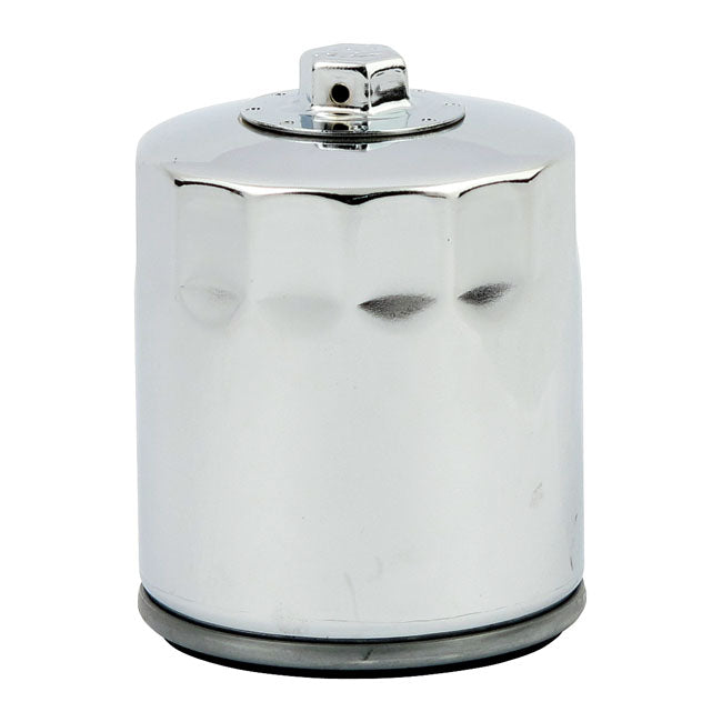 MCS, SPIN-ON OIL FILTER, WITH TOP NUT. CHROME