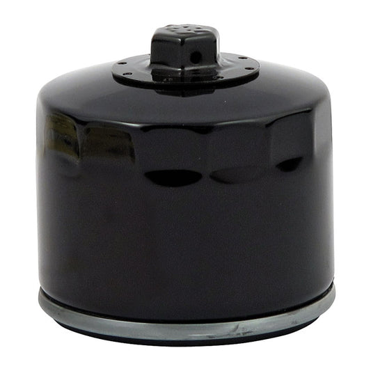 MCS, SPIN-ON OIL FILTER WITH TOP NUT. BLACK