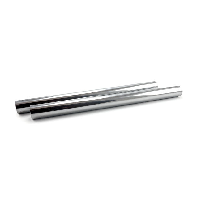 FORK TUBES 41MM, 20-7/16". SHOW CHROME