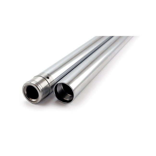 FORK TUBES 39MM, 21-3/8". SHOW CHROME -2"