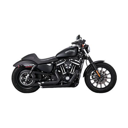 VANCE & HINES, SHORTSHOTS STAGGERED PCX EXHAUST. BLACK 14-22 XL Sportster