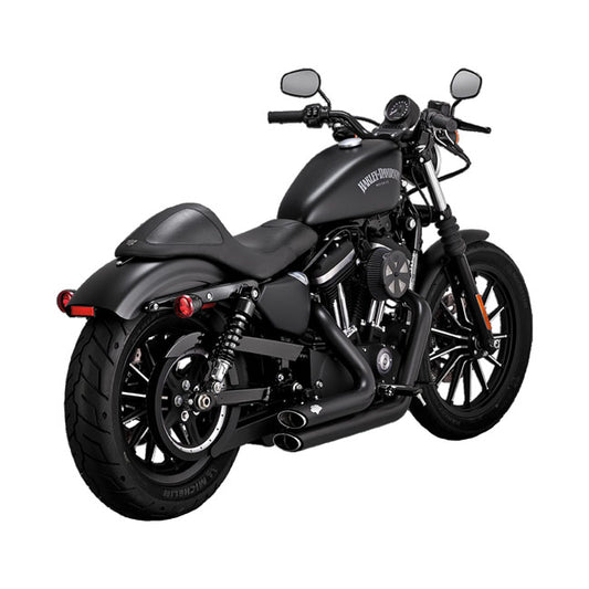 VANCE & HINES, SHORTSHOTS STAGGERED PCX EXHAUST. BLACK 14-22 XL Sportster