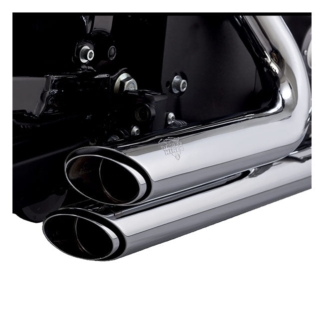 VANCE & HINES, SHORTSHOTS STAGGERED PCX EXHAUST. CHROME 14-22 XL Sportster (NU)