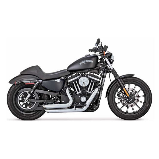 VANCE & HINES, 2-1/2" SHORTSHOTS STAGGERED EXH. CHROME 14-22 XL