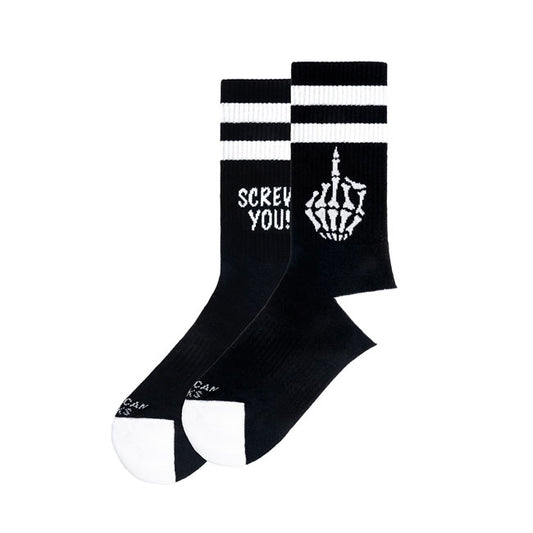 American Socks Mid high Screw You socks