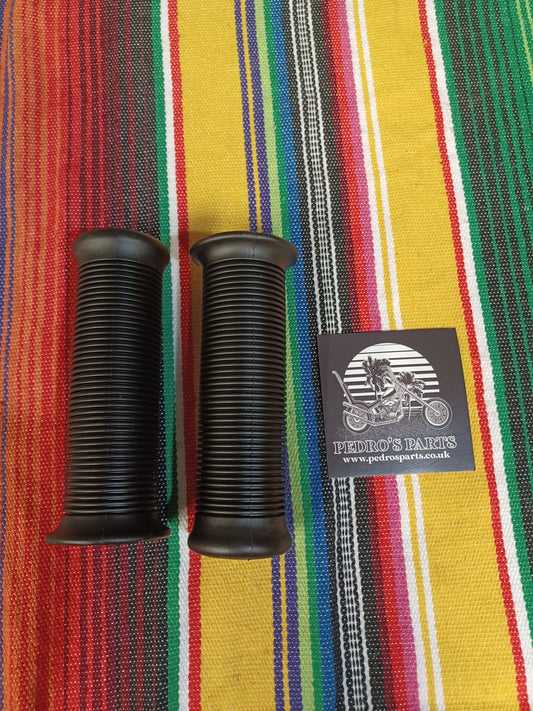 Ribbed Grips 1" Black