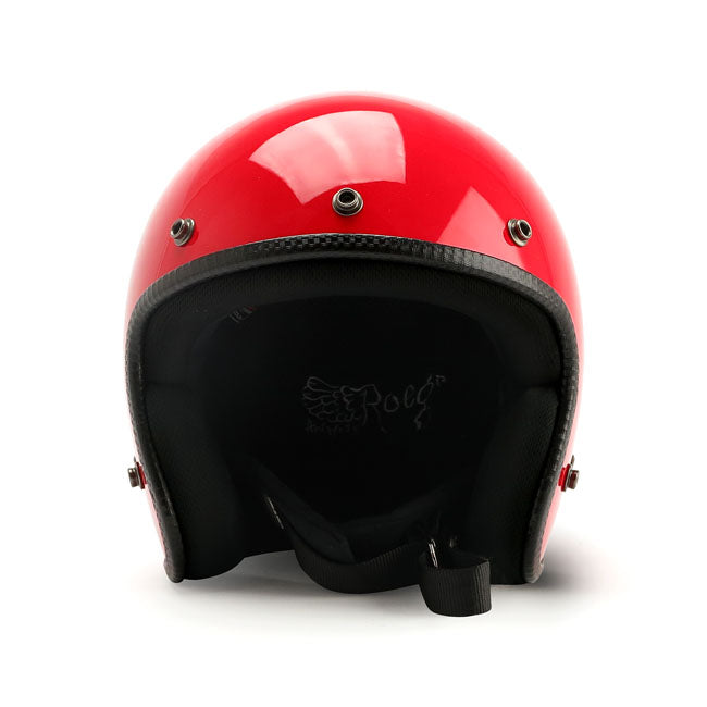 Roeg JETT helmet flaming red gloss