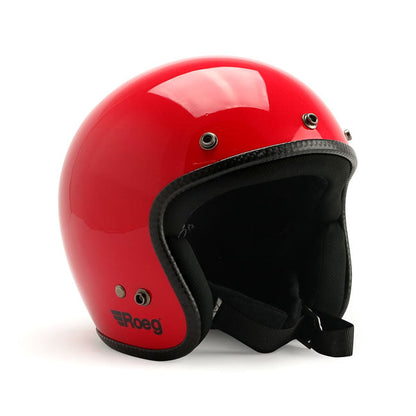 Roeg JETT helmet flaming red gloss