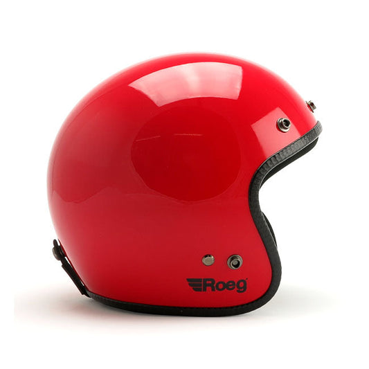 Roeg JETT helmet flaming red gloss