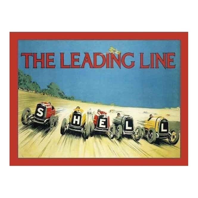 The Leading Line Metal Sign