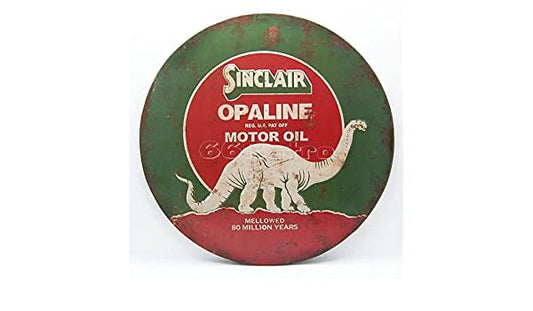 Sinclair Opaline Motor Oil Metal Sign