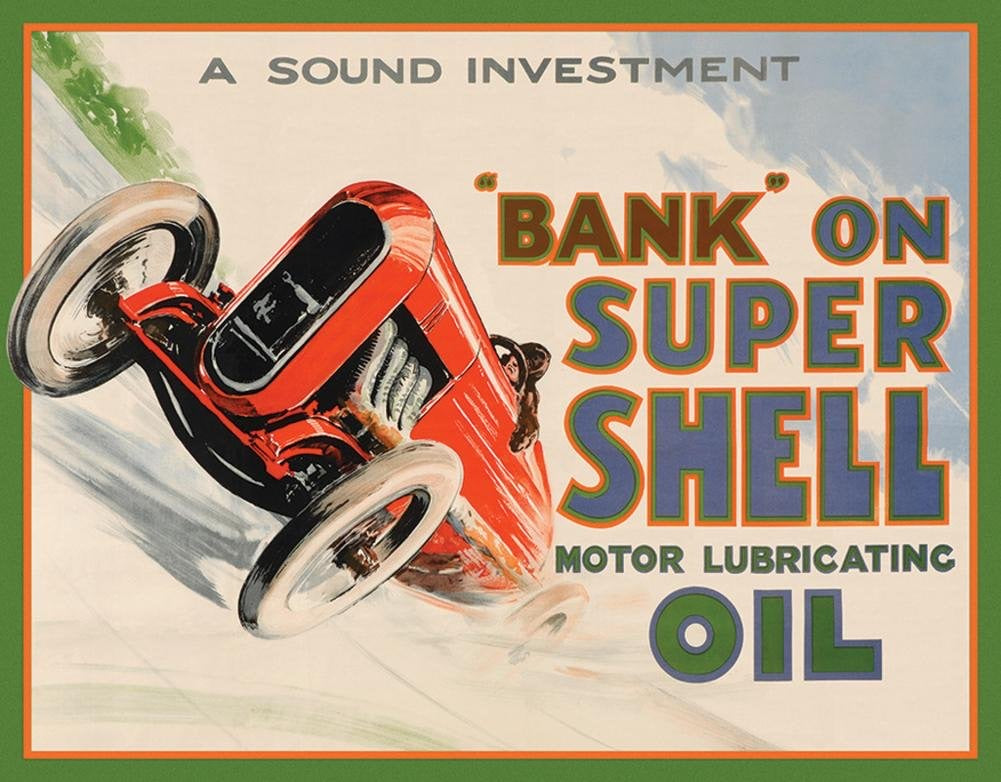 Bank On Super Shell Metal Sign - Relics ‘n’ Rust Lifestyle Shop