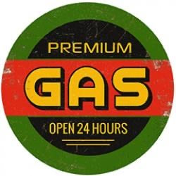 Premium Gas Metal Sign