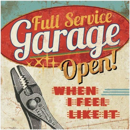 Full Service Metal Sign