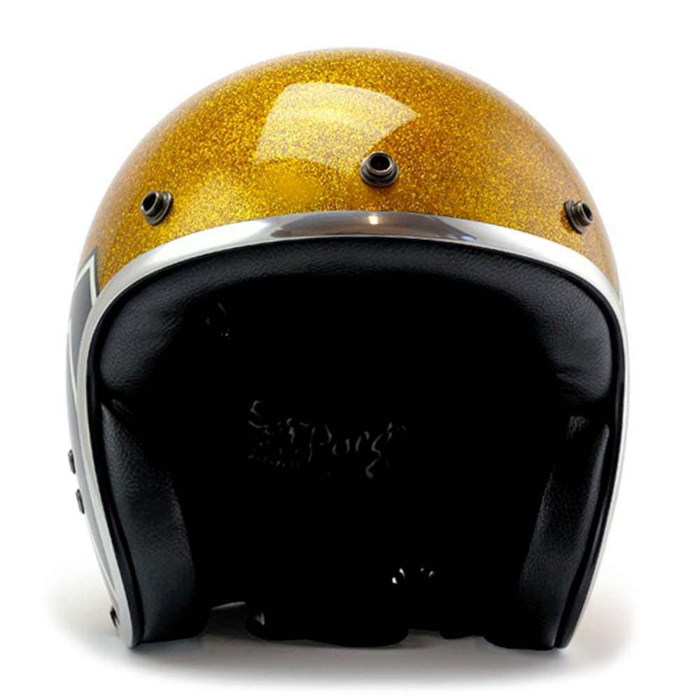 Roeg x 13 And A Half Magazine Skull Bucket - Gold Metal Flake