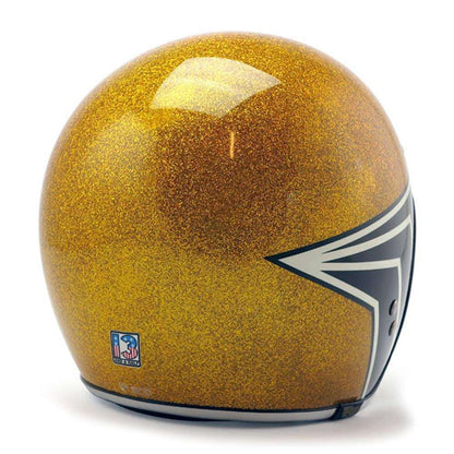 Roeg x 13 And A Half Magazine Skull Bucket - Gold Metal Flake